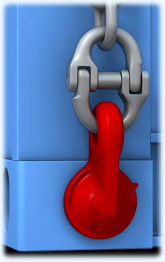 Left hand container lifting Lug